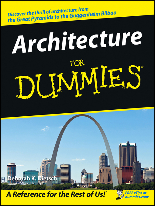 Nimiön Architecture For Dummies lisätiedot, tekijä Deborah K. Dietsch - Saatavilla